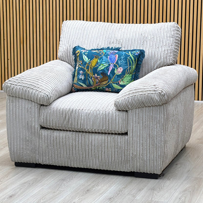‘Amalfi’ Silver Fabric Armchair