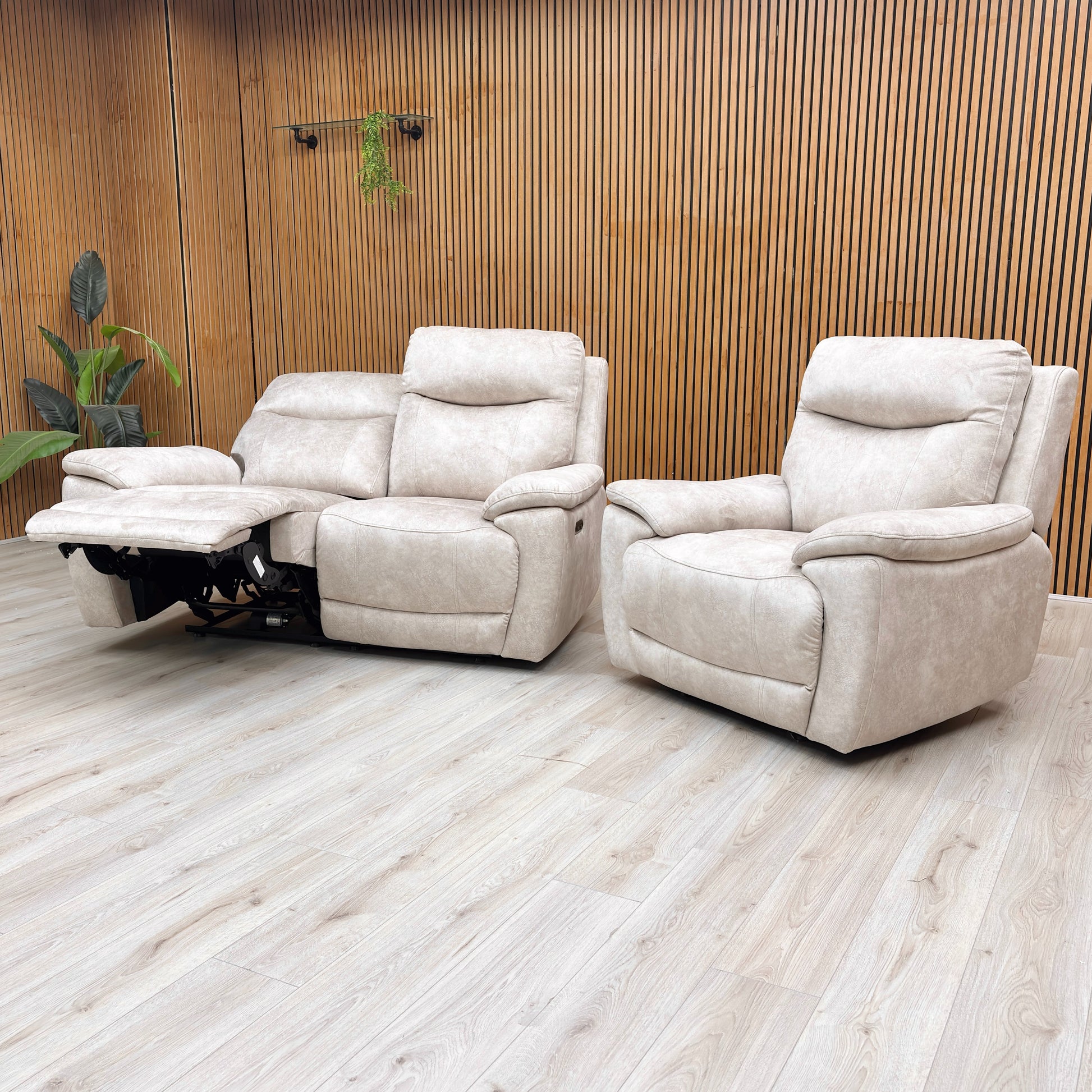 Detailed close-up of the soft Marble Cream Velvet fabric texture and upholstery stitching.