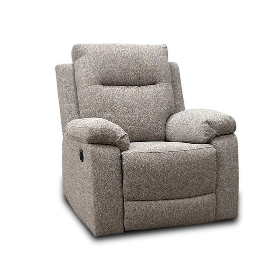 'Georgia' Natural Fabric Power Recliner Armchair