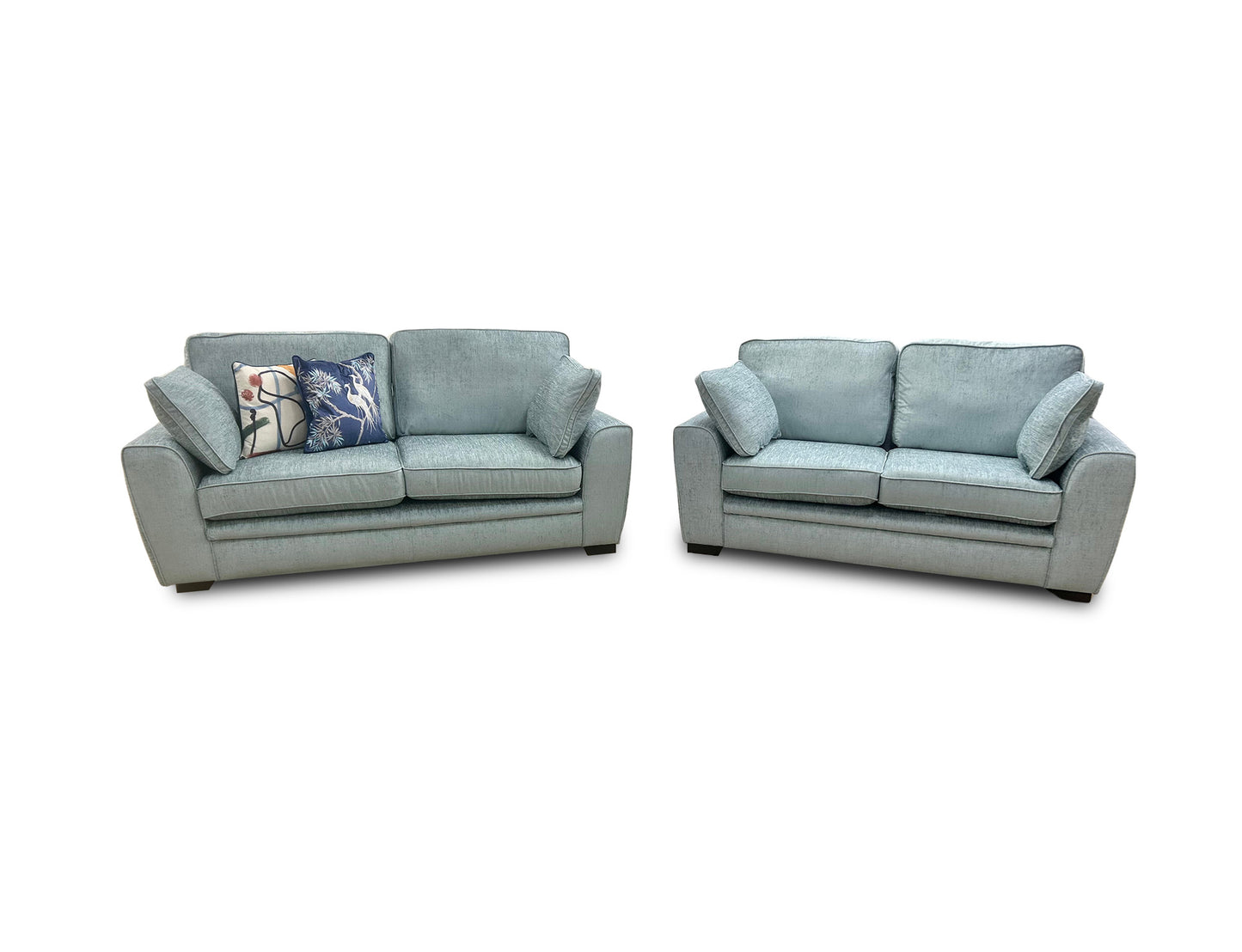'Chalfont' Eau De Nil Fabric 3 + 2 Seater Sofa Set