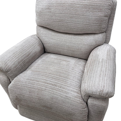 ‘Evelyn' Nickel Plain 5th Avenue Fabric Lift & Rise Chair