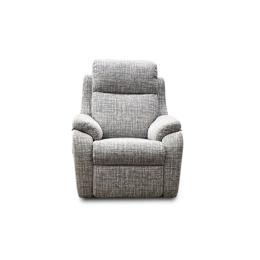 G Plan ‘Kingsbury’ B102 Shore Oatmeal Small Woven Fabric Lift and Rise Recliner Chair