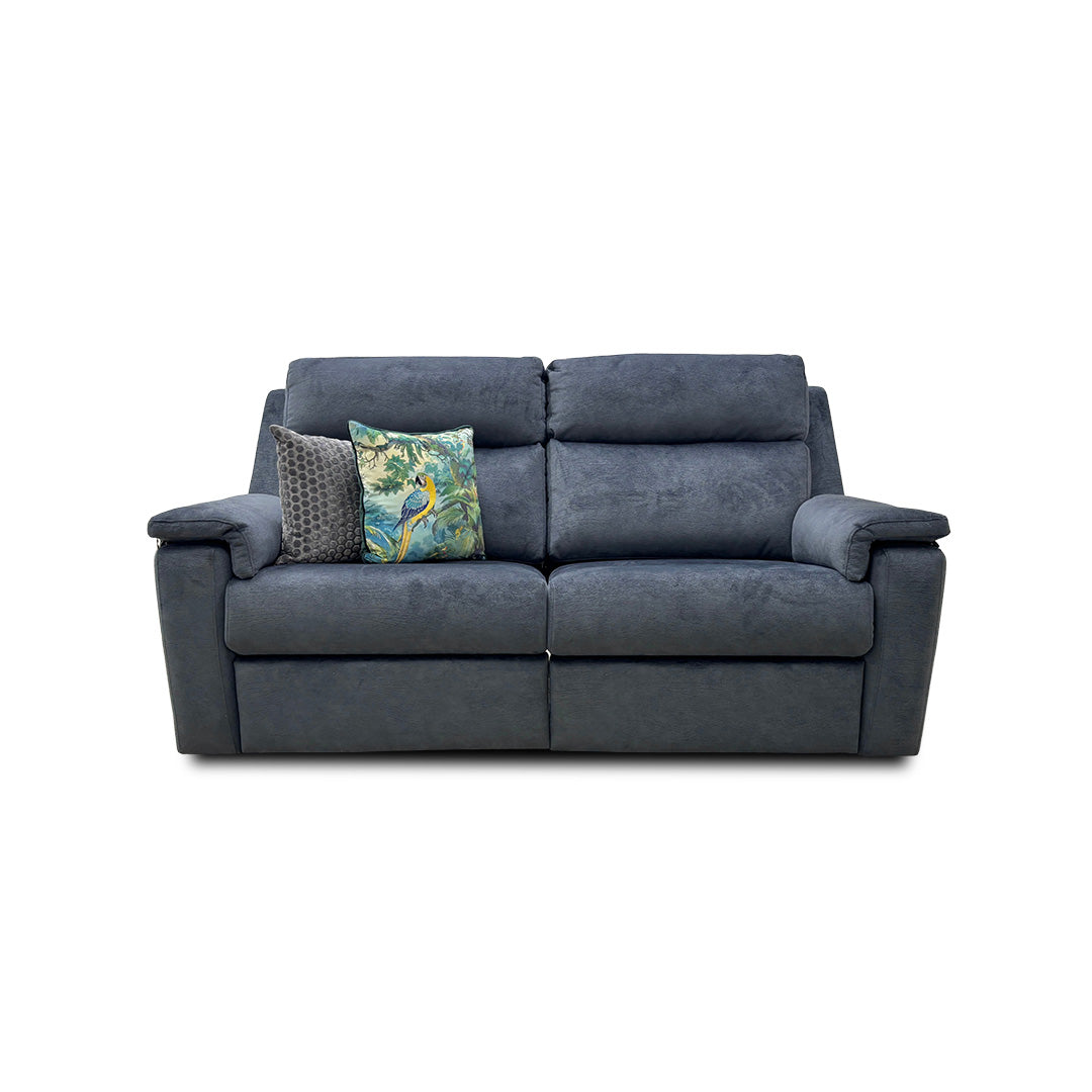 G Plan 'Thornbury' Prama Midnight Fabric 3 Seater Power Recliner Sofa with Power Headrests and Power Lumbar