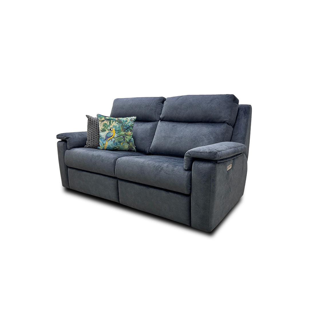 G Plan 'Thornbury' Prama Midnight Fabric 3 Seater Power Recliner Sofa with Power Headrests and Power Lumbar