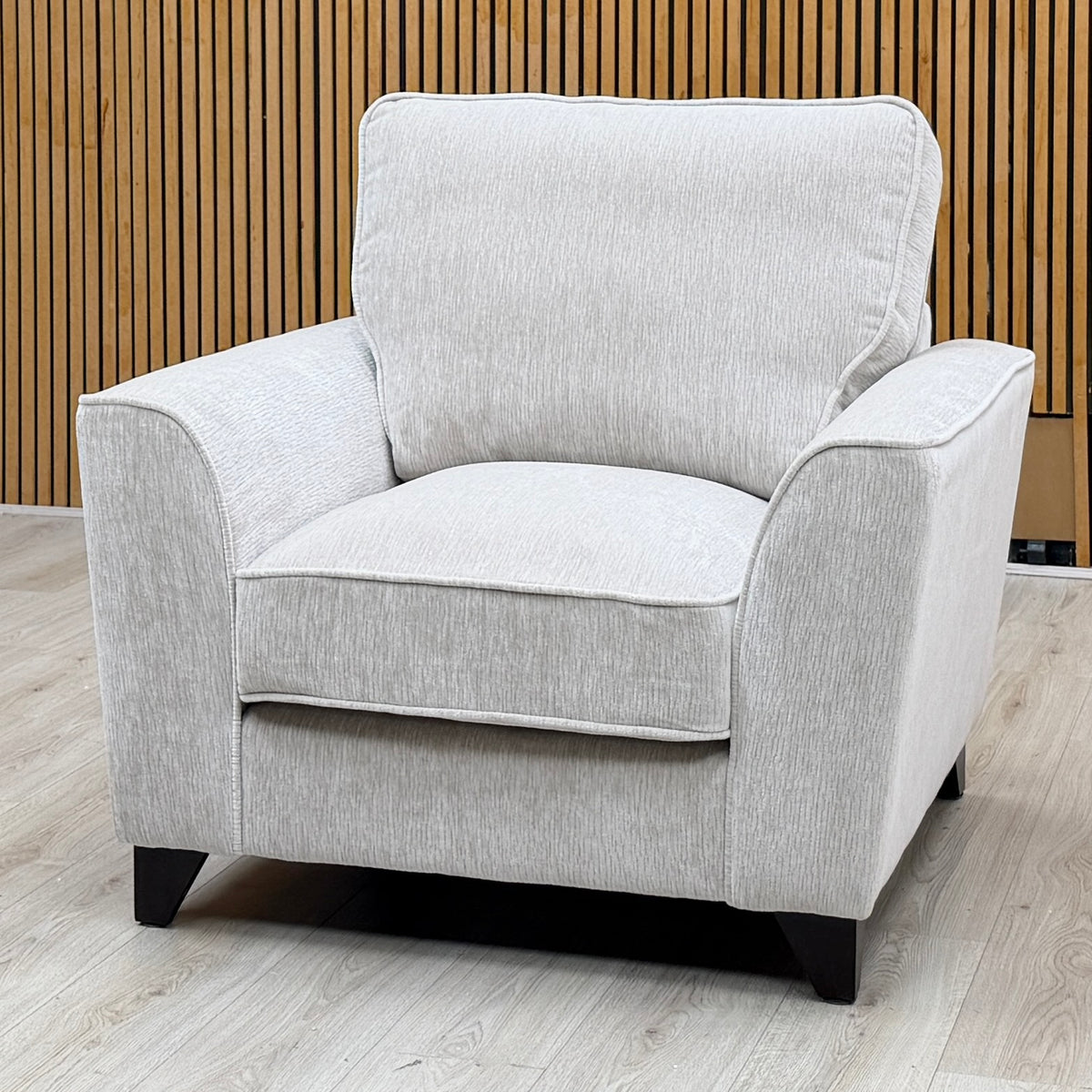 ‘Legend’ Kingston Grey Fabric Armchair – view 3