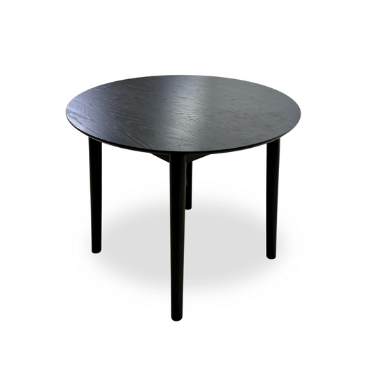 ‘Doolin’ Black Wood round Dining Table