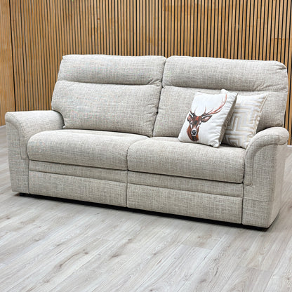 Parker Knoll ‘Hudson 23’ Dash Oatmeal 001497-0051 Fabric Large 2 Seater Sofa