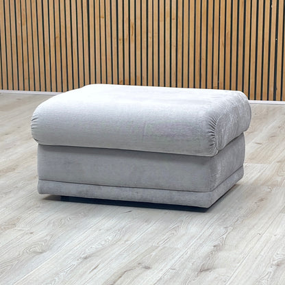 G Plan 'Malvern’ Grey Fabric Storage Footstool