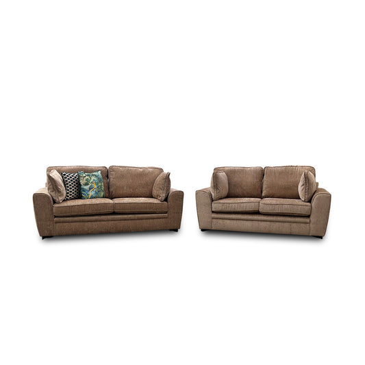 'Chalfont' Mink Fabric 3 + 2 Seater Sofa Set