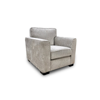 'Elora' Kento 301 Warm Grey Dbf Fabric Armchair