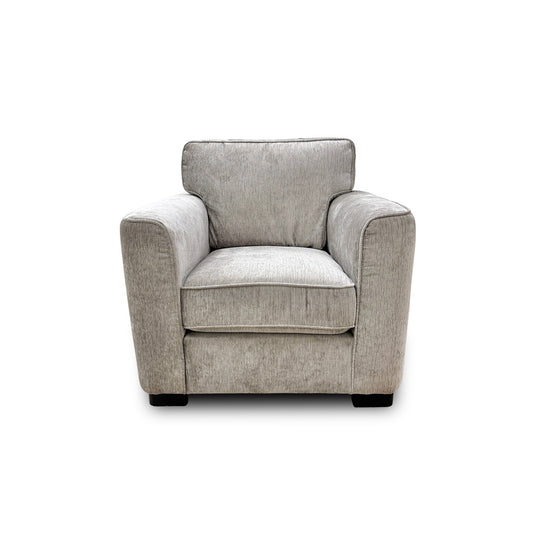 'Elora' Kento 301 Warm Grey Dbf Fabric Armchair