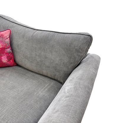 'Sasha' Zara Seal Fabric Snuggler Chair