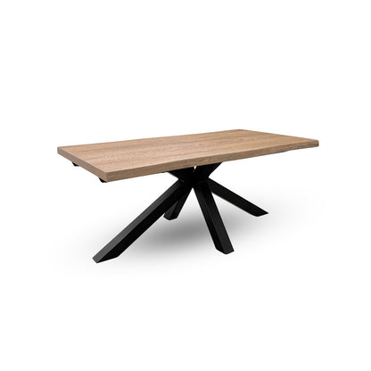 'Saturn' Solid Oak Large Live Edge Dining Table 180cm