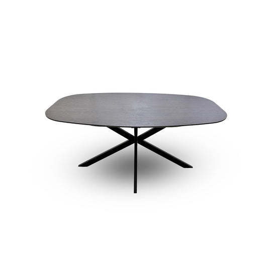 'Sadia' Smoked Oak Oval Dining Table