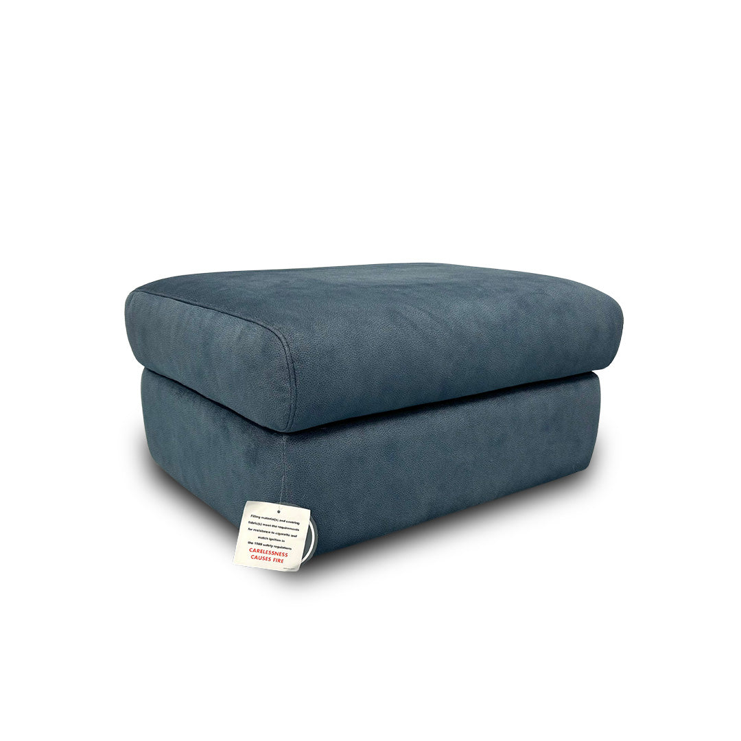 G Plan ‘Thornbury’ Stingray Indigo A125 Velvet Storage Footstool