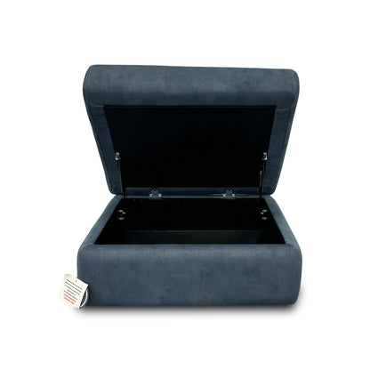 G Plan ‘Thornbury’ Stingray Indigo A125 Velvet Storage Footstool