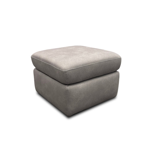 'Cinemax' Nappa Grey Velvet Storage Footstool