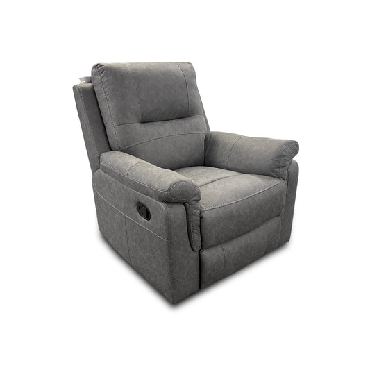 'Ranger' Grey Endurance Fabric Manual Recliner Armchair