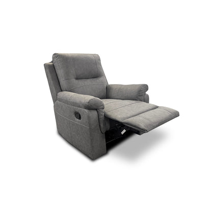 'Ranger' Grey Endurance Fabric Manual Recliner Armchair