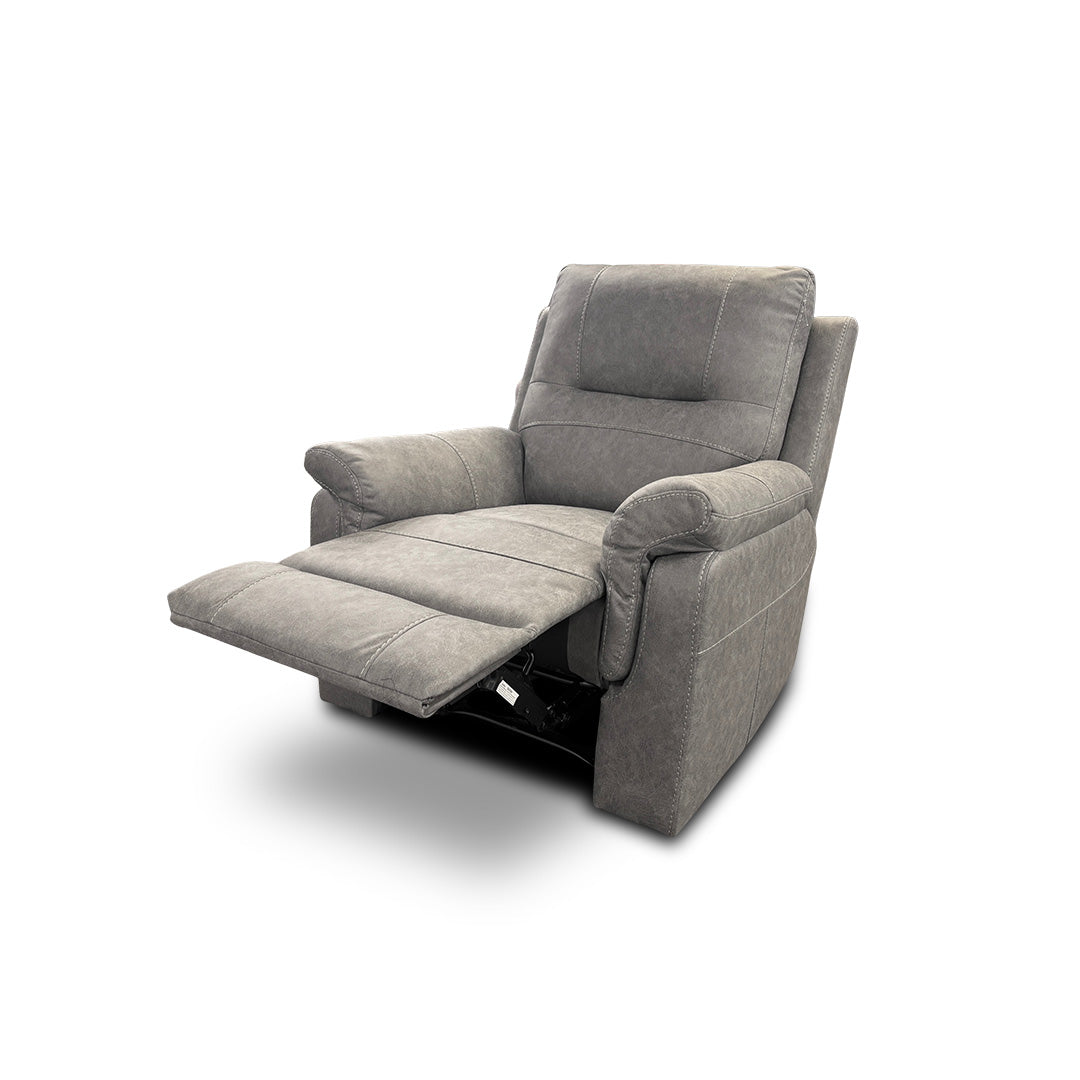 'Ranger' Grey Endurance Fabric Manual Recliner Armchair