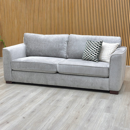 'Elora’ Warm Grey Fabric 4 Seater Sofa Furniture Village
