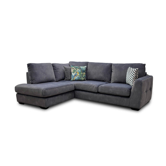 'Dinky' Dexter Shadow 43519 Fabric Open End Chaise Corner Sofa