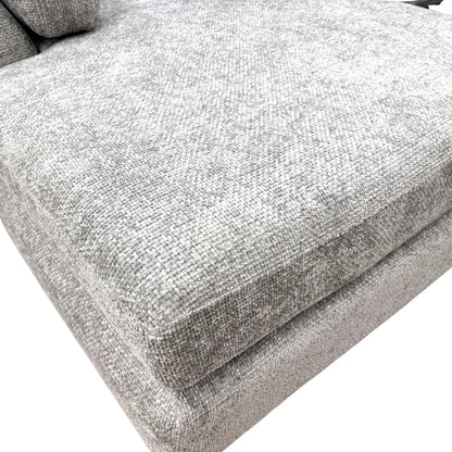 'Essie' Stone Essie Body Woven Fabric Double Ended Chaise Sofa