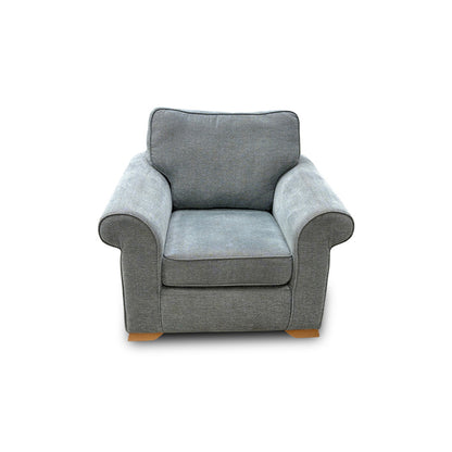 'Ashford' Cherub Duck Egg All Over Fabric Armchair