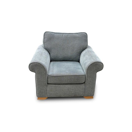 'Ashford' Cherub Duck Egg All Over Fabric Armchair