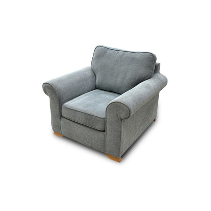 'Ashford' Cherub Duck Egg All Over Fabric Armchair