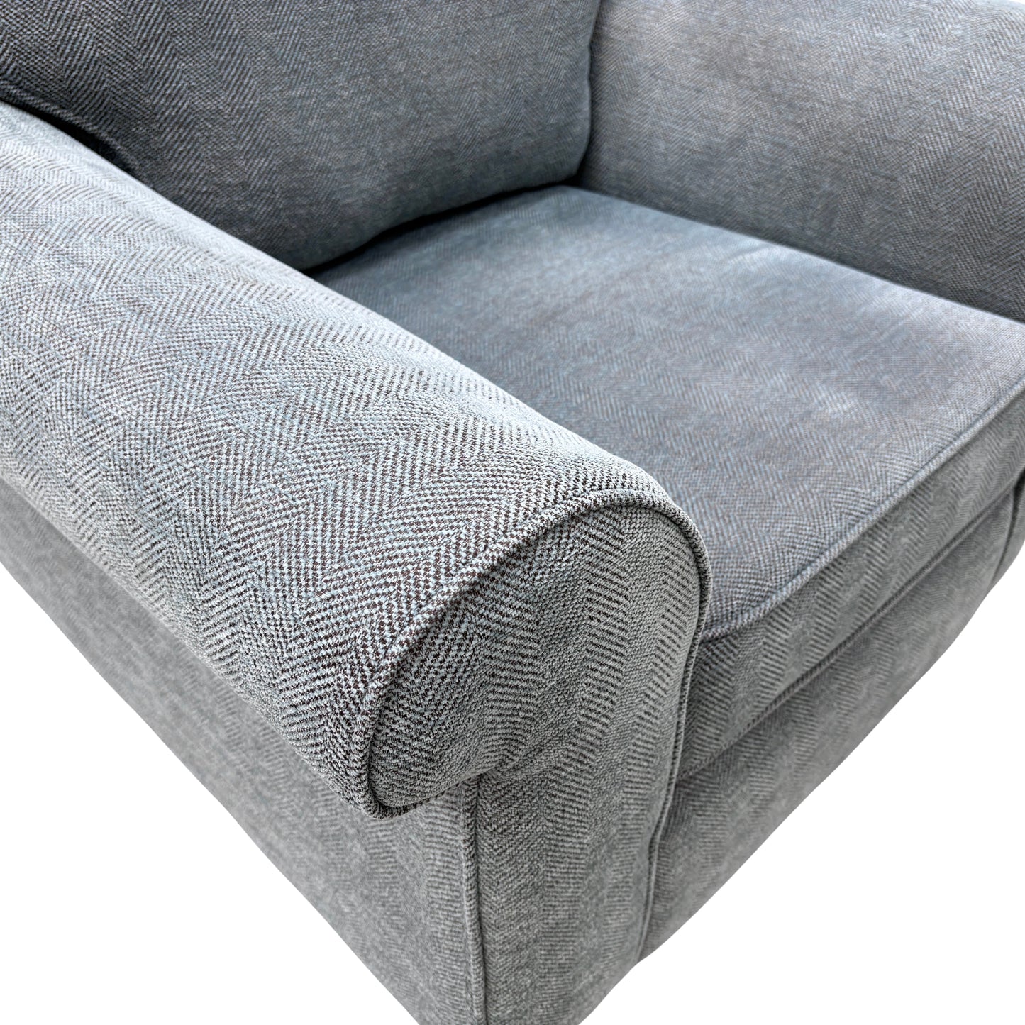 'Ashford' Cherub Duck Egg All Over Fabric Armchair