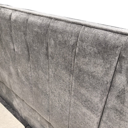'Pluto' Milan Thunder Floor Standing Headboard + Double Ottoman End Lift Base - King