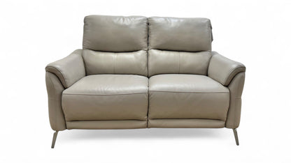 ‘Daytona’ Lead Grey Leather 2 Seater Sofa