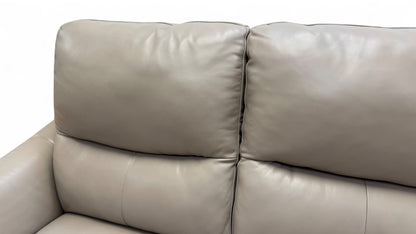 ‘Daytona’ Lead Grey Leather 2 Seater Sofa