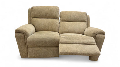 ‘Townley’ Oatmeal Fabric 2 Seater Power Recliner Sofa