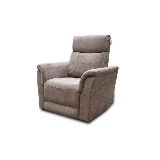 ‘Maude’ Mocha Tight Weave Fabric Power Recliner Chair