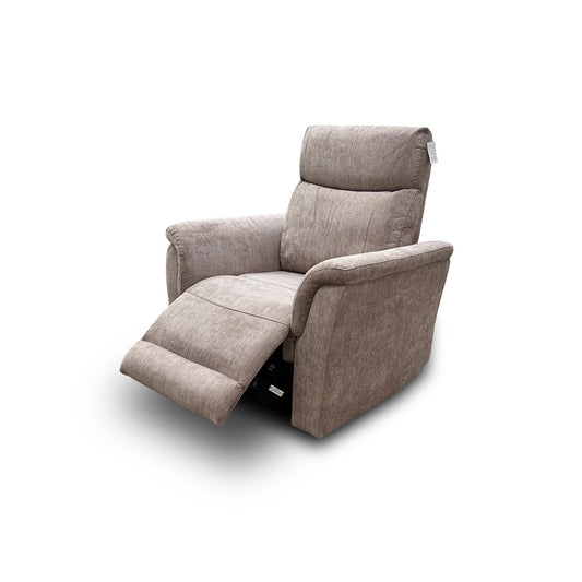 ‘Maude’ Mocha Tight Weave Fabric Power Recliner Chair