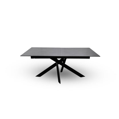 'Warrior' Grey Sintered Stone Extending Dining Table