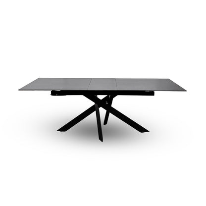 'Warrior' Grey Sintered Stone Extending Dining Table