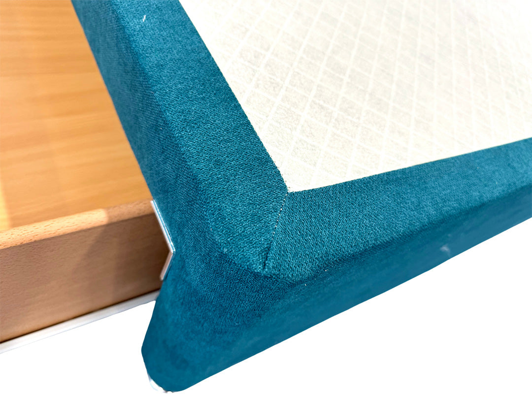 ‘Bella’ Teal Velvet Divan Base + Headboard with 2 Drawers - Single