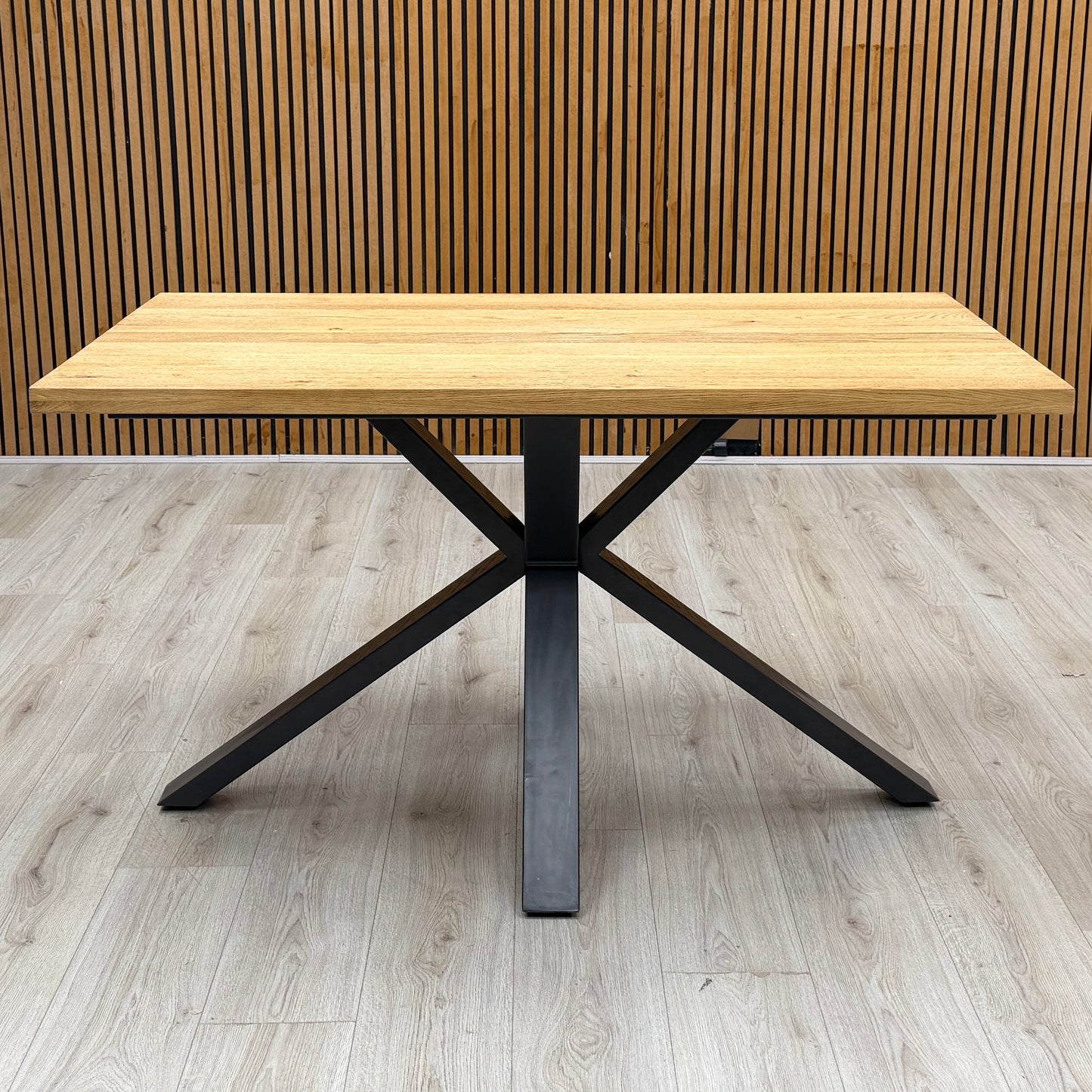 ‘Earth’ Light Oak Solid Oak Compact 135cm Fixed Dining Table
