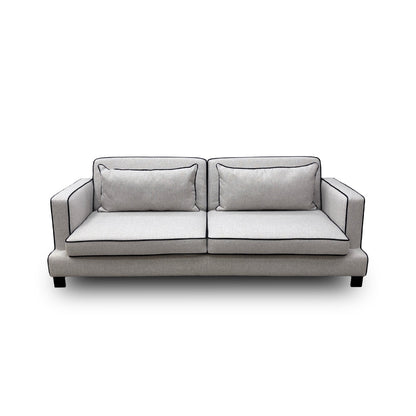 ‘Demure' Silver Demure Textured and Velvet 4 Seater Sofa Bed