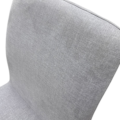 ‘Durham’ Grey Upholstered Dining Chairs - Set of 2
