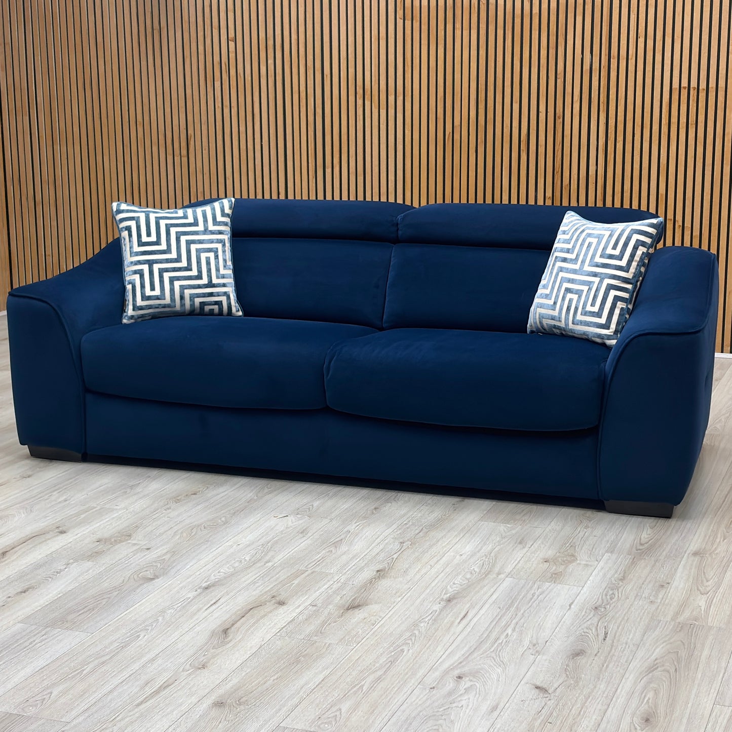 ‘Elixir’ Royal Blue Fabric 3 Seater Sofa Bed Furniture Village