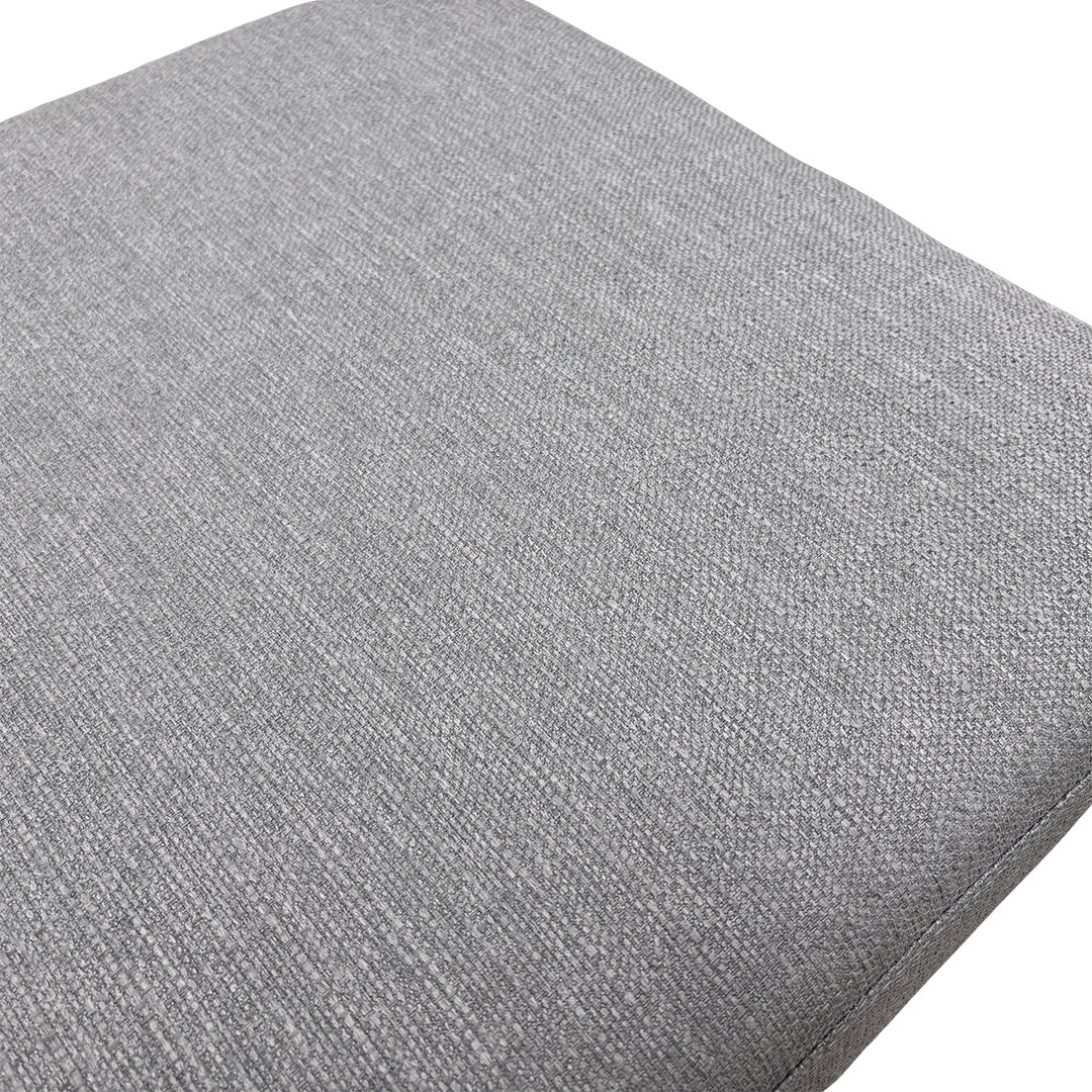 ‘Darcy' Grey Fabric Storage Footstool