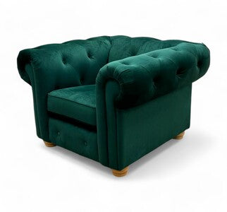 ‘Belair’ Forest Sensual Velvet Armchair