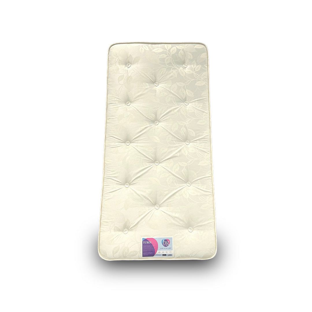 'Turin' Hypoallergenic Firm Fully Pocket Sprung Double Sided Mattress - Single