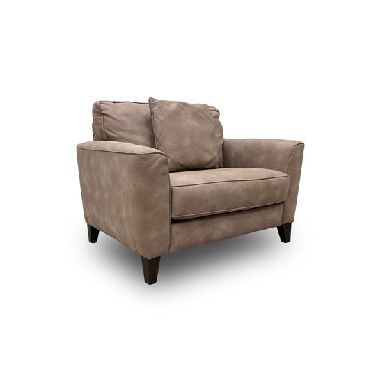 ‘Brondby’ Bfa-Bey-R06 Brown Suede Cuddle Chair