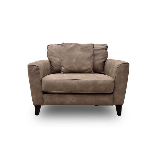 ‘Brondby’ Bfa-Bey-R06 Brown Suede Cuddle Chair