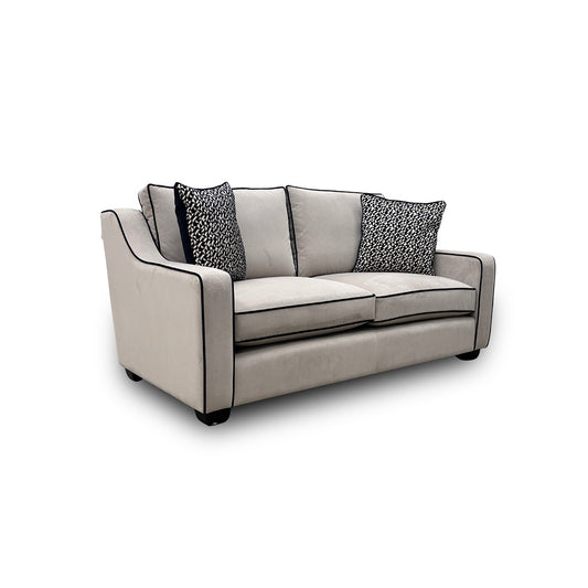 ‘Celine’ Plush Platinum Eb Cp Velvet 2 Seater Sofa